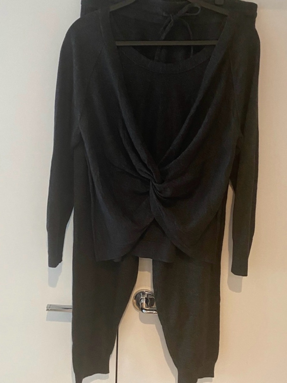 Victoria's Secret Black Knit Two-Piece Lounge Set